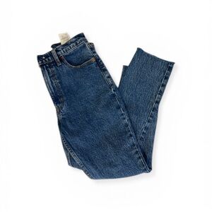 Abercrombie & Fitch Skinny High Rise Leg Jeans Medium Wash Classic Denim 25